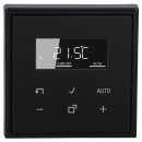 Jung Serie LS Komplett-Set Schwarz: Jung TRDLS1790SW Raumtemperaturregler mit Display Standard + LS981SW Rahmen 1-fach