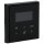 Jung Serie LS Komplett-Set Schwarz: Jung TRDLS1790SW Raumtemperaturregler mit Display Standard + LS981SW Rahmen 1-fach