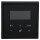 Jung Serie LS Komplett-Set Schwarz: Jung TRDLS1790SW Raumtemperaturregler mit Display Standard + LS981SW Rahmen 1-fach