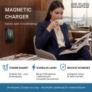 Jung Serie A Magnetic Charger Set Alpinweiß: WC230-15 induktives Ladegerät für kabelloses Laden + AWCMAGWW Magnetic Charger Abdeckung + A5581BFWW Rahmen 1-fach