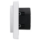 Jung Serie LS Magnetic Charger Set Alpinweiß: WC230-15 induktives Ladegerät für kabelloses Laden + LSWCMAGWW Magnetic Charger Abdeckung + LS981WW Rahmen 1-fach