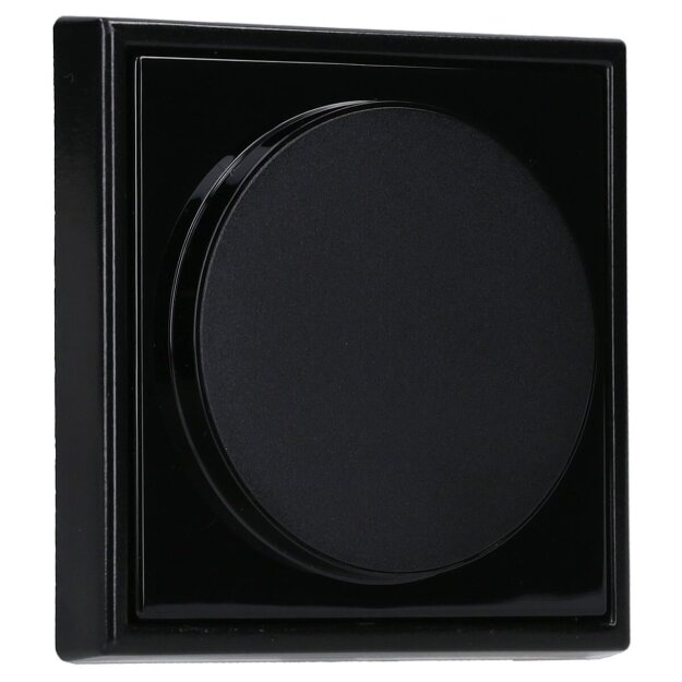 Jung Serie LS Magnetic Charger Set Schwarz: WC230-15 induktives Ladegerät für kabelloses Laden + LSWCMAGSW Magnetic Charger Abdeckung + LS981SW Rahmen 1-fach
