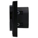 Jung Serie LS Magnetic Charger Set Schwarz: WC230-15 induktives Ladegerät für kabelloses Laden + LSWCMAGSW Magnetic Charger Abdeckung + LS981SW Rahmen 1-fach