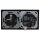 Jung Serie LS Magnetic Charger Set Schwarz: WC230-15 induktives Ladegerät für kabelloses Laden + LSWCMAGSW Abdeckung + LS1520SW SCHUKO Steckdose + LS982SW Rahmen 2-fach