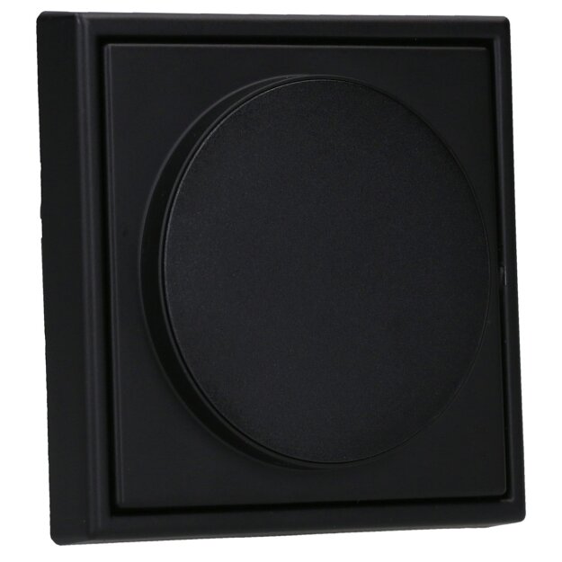 Jung Serie LS Magnetic Charger Set Graphitschwarz Matt: WC230-15 induktives Ladegerät für kabelloses Laden + LSWCMAGSWM Magnetic Charger Abdeckung + LS981SWM Rahmen 1-fach