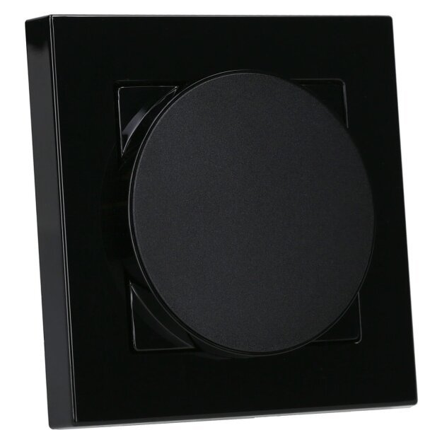 Jung Serie A Magnetic Charger Set Schwarz: WC230-15 induktives Ladegerät für kabelloses Laden + AWCMAGSW Magnetic Charger Abdeckung + A5581BFSW Rahmen 1-fach