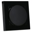Jung Serie A Magnetic Charger Set Schwarz: WC230-15 induktives Ladegerät für kabelloses Laden + AWCMAGSW Magnetic Charger Abdeckung + A5581BFSW Rahmen 1-fach