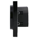 Jung Serie A Magnetic Charger Set Schwarz: WC230-15 induktives Ladegerät für kabelloses Laden + AWCMAGSW Magnetic Charger Abdeckung + A5581BFSW Rahmen 1-fach