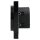 Jung Serie A Magnetic Charger Set Schwarz: WC230-15 induktives Ladegerät für kabelloses Laden + AWCMAGSW Magnetic Charger Abdeckung + A5581BFSW Rahmen 1-fach