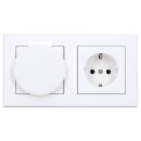 Jung Serie A Magnetic Charger Set Schneeweiß Matt:...