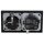 Jung Serie A Magnetic Charger Set Schwarz: WC230-15 induktives Ladegerät für kabelloses Laden + AWCMAGSW Abdeckung + A1520SW SCHUKO Steckdose + A5582BFSW Rahmen 2-fach