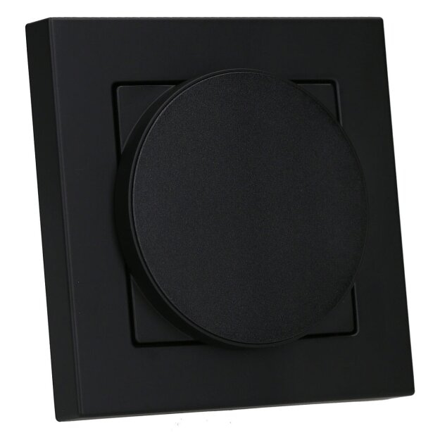 Jung Serie A Magnetic Charger Set Graphitschwarz Matt: WC230-15 induktives Ladegerät für kabelloses Laden + AWCMAGSWM Magnetic Charger Abdeckung + A5581BFSWM Rahmen 1-fach