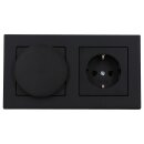 Jung Serie A Magnetic Charger Set Graphitschwarz Matt:...