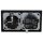 Jung Serie A Magnetic Charger Set Graphitschwarz Matt: WC230-15 induktives Ladegerät für kabelloses Laden + AWCMAGSWM Abdeckung + A1520BFSWM SCHUKO Steckdose + A5582BFSWM Rahmen 2-fach