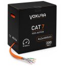 Netzwerkkabel CAT.7 AWG23 Simplex 200m Ring 1000 MHz...
