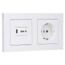 Jung Serie A USB Set Alpinweiß: USBPD60CWW...