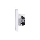 Jung Serie A USB Set Alpinweiß: USBPD60CWW USB-PD60-Ladegerät + A1569USBWW Abdeckung + A1520WW SCHUKO Steckdose + A5582BFWW Rahmen 2-fach