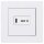 Jung Serie A USB Set Schneeweiß Matt: USBPD60CWW USB-PD60-Ladegerät + A1569USBWWM Abdeckung für USB + A5581BFWWM Rahmen 1-fach