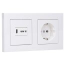 Jung Serie A USB Set Schneeweiß Matt: USBPD60CWW...
