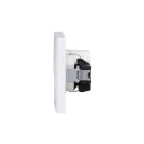 Jung Serie A USB Set Schneeweiß Matt: USBPD60CWW USB-PD60-Ladegerät + A1569USBWWM Abdeckung + A1520BFWWM SCHUKO Steckdose + A5582BFWWM Rahmen 2-fach