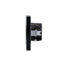 Jung Serie A USB Set Schwarz: USBPD60CSW USB-PD60-Ladegerät + A1569USBSW Abdeckung + A1520SW SCHUKO Steckdose + A5582BFSW Rahmen 2-fach