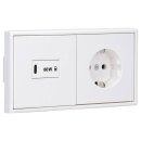 Jung Serie LS USB Set Alpinweiß: USBPD60CWW...
