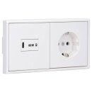 Jung Serie LS USB Set Schneeweiß Matt: USBPD60CWW...