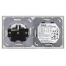 Jung Serie LS USB Set Schneeweiß Matt: USBPD60CWW USB-PD60-Ladegerät + LS1969USBWWM Abdeckung + LS1520WWM SCHUKO Steckdose + LS982WWM Rahmen 2-fach