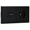 Jung Serie LS USB Set Graphitschwarz Matt: USBPD60CSW...
