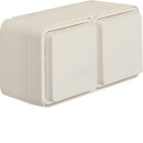 Hager WNC122B Steckdose SK-S 2-fach waagerecht mit...