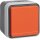 Hager WNC193 Steckdose SCHUKO mit Klappdeckel Orange W.1 Grau