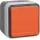 Hager WNC193 Steckdose SCHUKO mit Klappdeckel Orange W.1 Grau