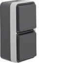 Hager WNC176 Steckdose SCHUKO 2-fach senkrecht mit...