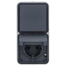 Hager WNC176 Steckdose SCHUKO 2-fach senkrecht mit...