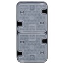 Hager WNC176 Steckdose SCHUKO 2-fach senkrecht mit Klappdeckel W.1 Grau
