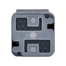 Hager WNC140 Aufputzsteckdose SCHUKO mit Klappdeckel W.1 Grau