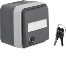 Hager WNC167 Aufputzsteckdose SCHUKO mit Klappdeckel W.1...