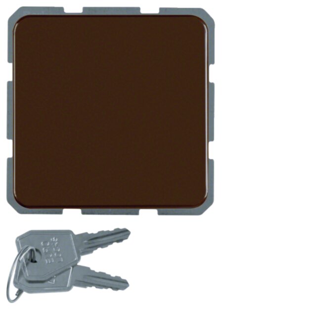 Hager WWS1115BR Steckd SCHUKO Klap Schloss WG UP IP44 Braun