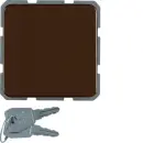 Hager WWS1115BR Steckd SCHUKO Klap Schloss WG UP IP44 Braun