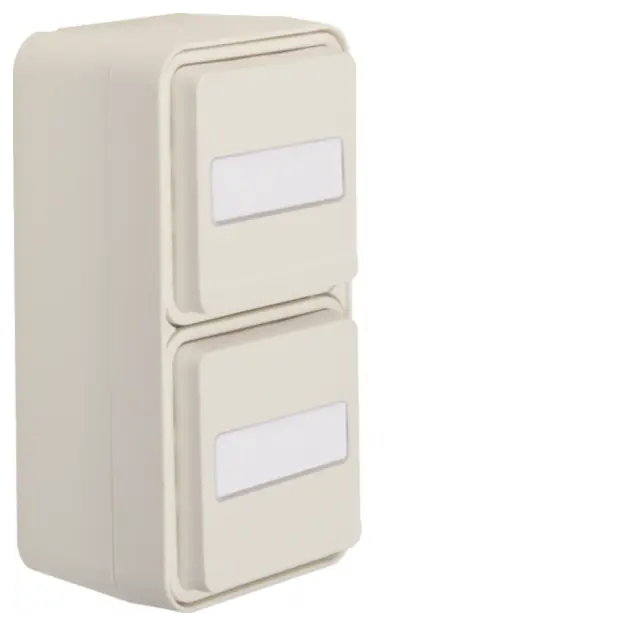 Hager WNC175B Steckdose SCHUKO 2-fach senkrecht mit...