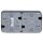 Hager WNC162 Steckdose SCHUKO 2-fach waagerecht mit Klappdeckel 2Ll AP Grau