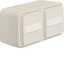 Hager WNC145B Steckdose SCHUKO 2-fach waagerecht mit...