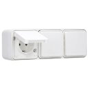 Hager WNC143B Steckdose SCHUKO 3fach waagerecht W.1...