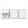 Hager WNC143B Steckdose SCHUKO 3fach waagerecht W.1 Polarweiß