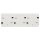 Hager WNC143B Steckdose SCHUKO 3fach waagerecht W.1 Polarweiß