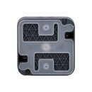 Hager WNC191 Steckdose SCHUKO mit grünem Klappdeckel W.1 Grau