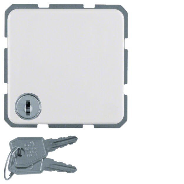 Hager WWS1115PW Steckdose SCHUKO mit Klappdeckel Schloss WG UP IP44 Polarweiß