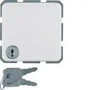 Hager WWS1115PW Steckdose SCHUKO mit Klappdeckel Schloss...