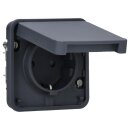 Hager WNA160 Steckdoseneinsatz SCHUKO mit Klappdeckel mit...