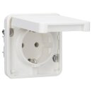 Hager WNA140B Steckdoseneinsatz SCHUKO mit Klappdeckel...